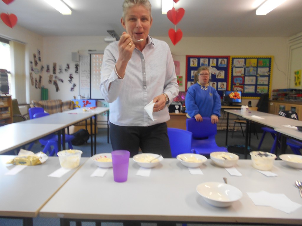 MRS BONNER JUDGING OUR BUTTER